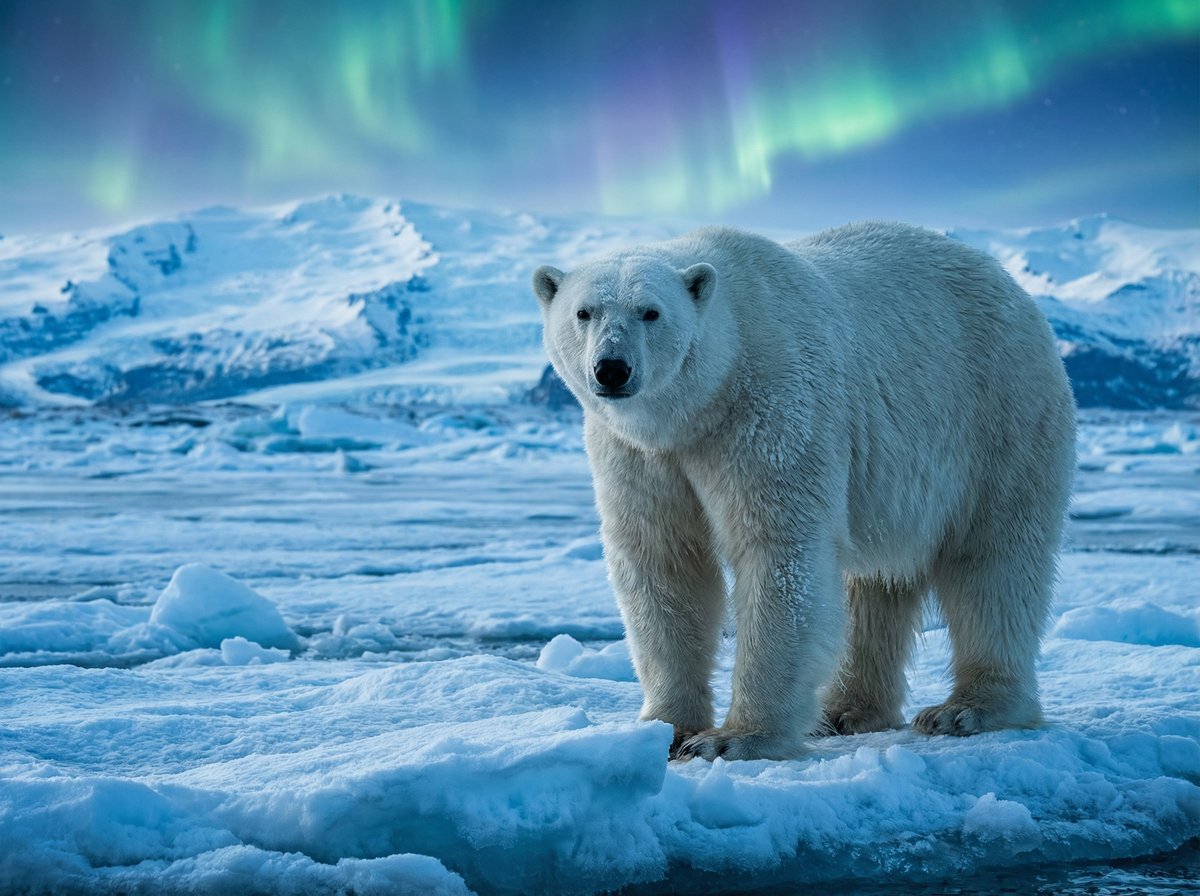 青柠视频北极熊极光视频